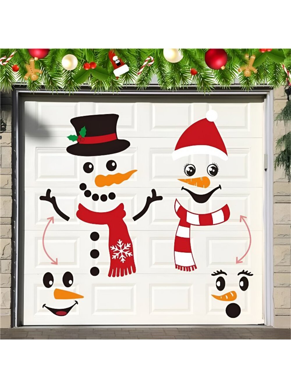 27 Pcs Christmas Garage Door Magnets Decoration Xmas Magnetic Garage Door Decor